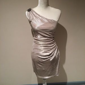 London Times Size 6 metallic silver dress